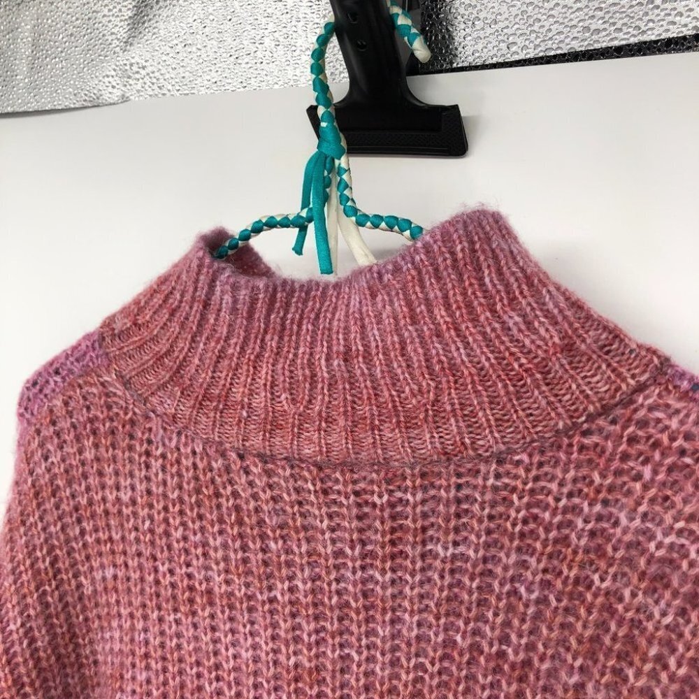 Twik by Simon- A Neutral Pink Knitted Mockneck Sweater Dress Sz M-Cosy -NWOT - Picture 12 of 15